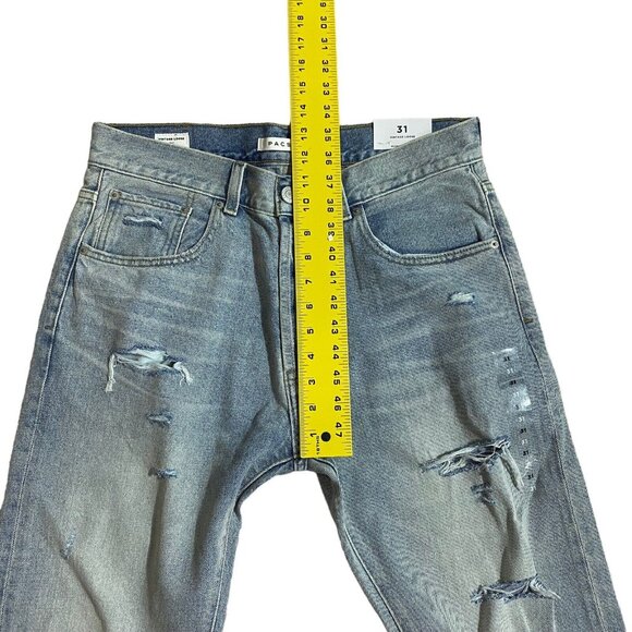 Pac Sun Jeans Men's Size 31 Vintage Loose Distressed button fly Denim Jeans - Picture 4 of 8